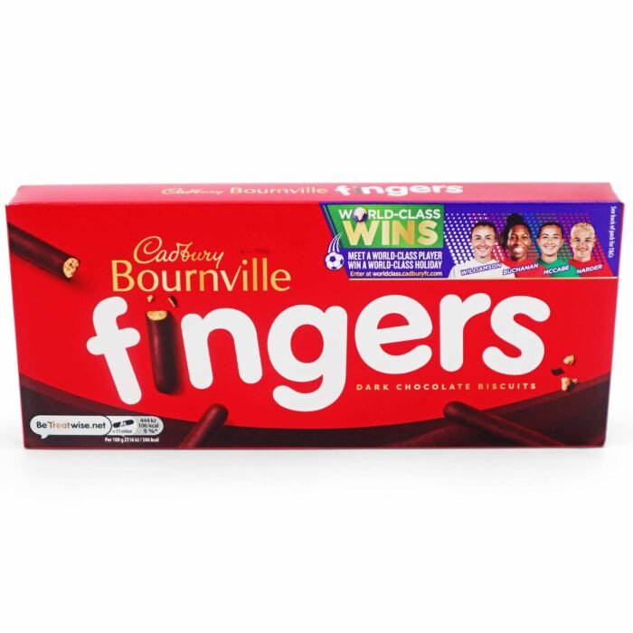 Cadbury Bournville Fingers Dark Chocolate Biscuits - 114g - Image 1