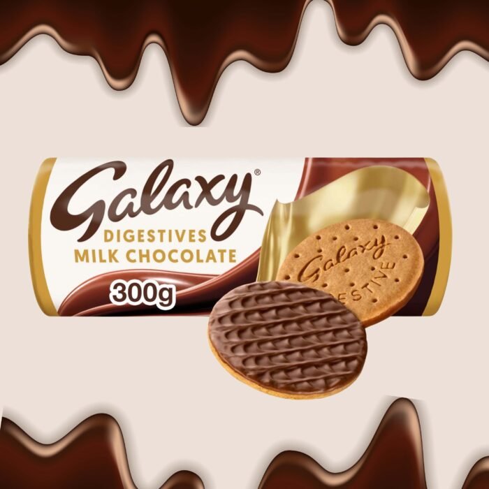 Galaxy Milk Chocolate Digestive Biscuits - 300g - Image 2