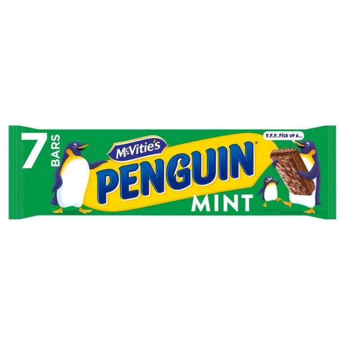 McVitie's Penguin Mint Chocolate Biscuit Bar - 7x24.6g - Image 1
