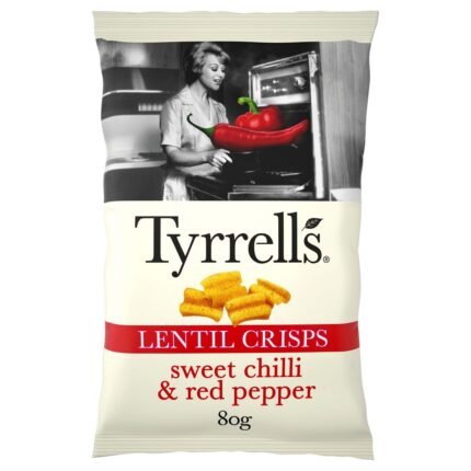 Tyrrells Lentil Sharing Crisps Sweet Chilli & Red Pepper - 80g