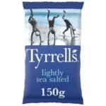 Tyrrells Lightly Sea Salted Sharing Crisps - 150g