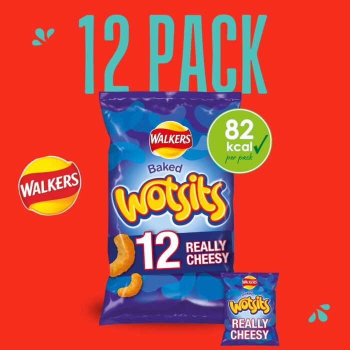 Walkers Really Cheesy Wotsits Multipack Crisps - 12 PACK - Image 2