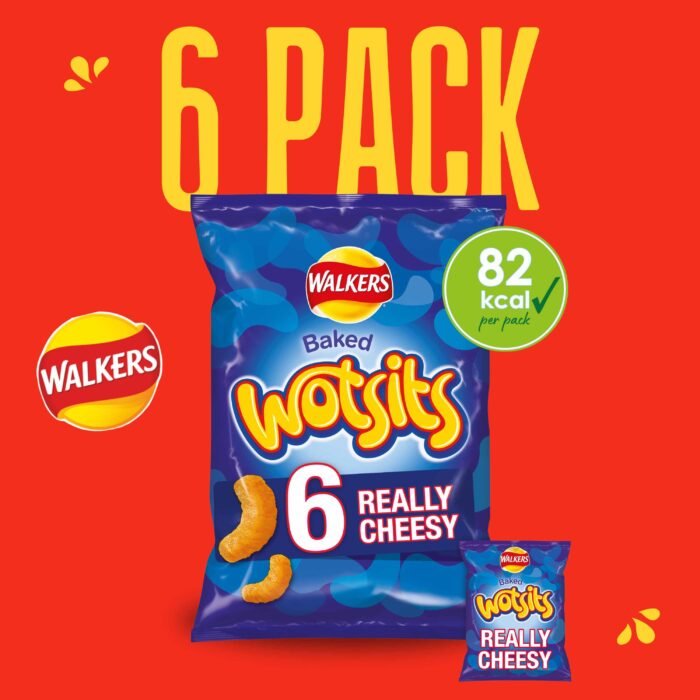 Walkers Really Cheesy Wotsits Multipack Crisps - 6 PACK - Image 2