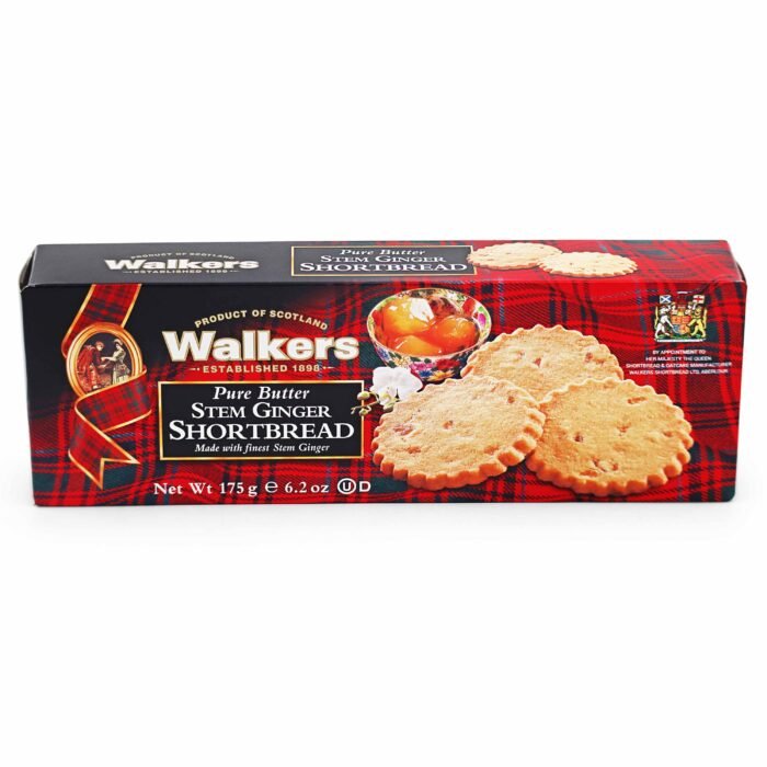 Walkers Stem Ginger Shortbread - 175g - Image 1