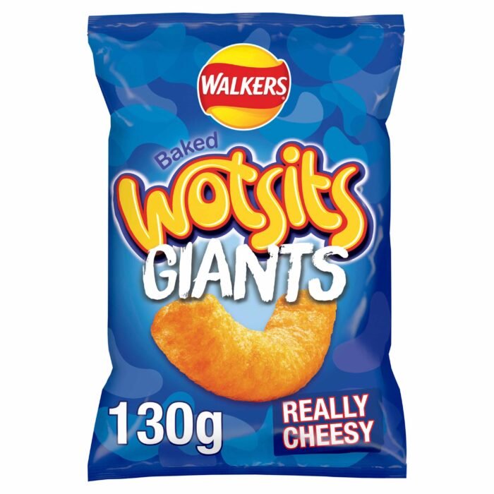 Walkers Wotsits Giants Really Cheesy Crisps - 130g (Sharing Bag) - Image 1