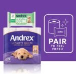 Andrex Ultimate Quilts Toilet Tissue 24 Standard Rolls, Air Pocket Technology for Soft, Thick Sheets (Previously Andrex Supreme Quilts) - 24 Toilet Rolls - Image 7