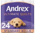 Andrex Ultimate Quilts Toilet Tissue 24 Standard Rolls, Air Pocket Technology for Soft, Thick Sheets (Previously Andrex Supreme Quilts) - 24 Toilet Rolls - Image 9