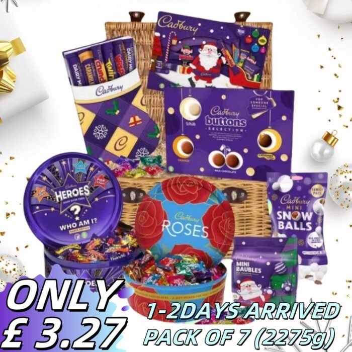 200 YEARS ANNIVERSARY [Free Shipping]Cadbury Ultimate Christmas Chocolate Hamper Basket Pack of 7 (2275 g) - Image 1