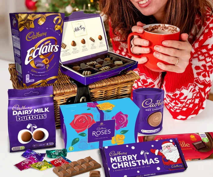 200 YEARS ANNIVERSARY [Free Shipping]Cadbury Ultimate Christmas Chocolate Hamper Basket Pack of 7 (2275 g) - Image 3