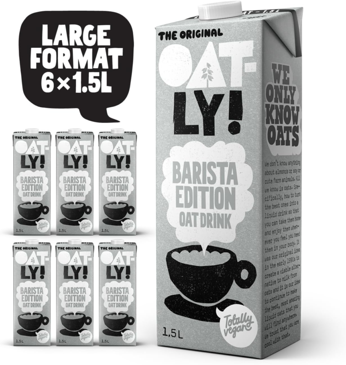 Oatly Barista Edition Large Pack Long Life (6 x 1.5 Litre) - Image 1
